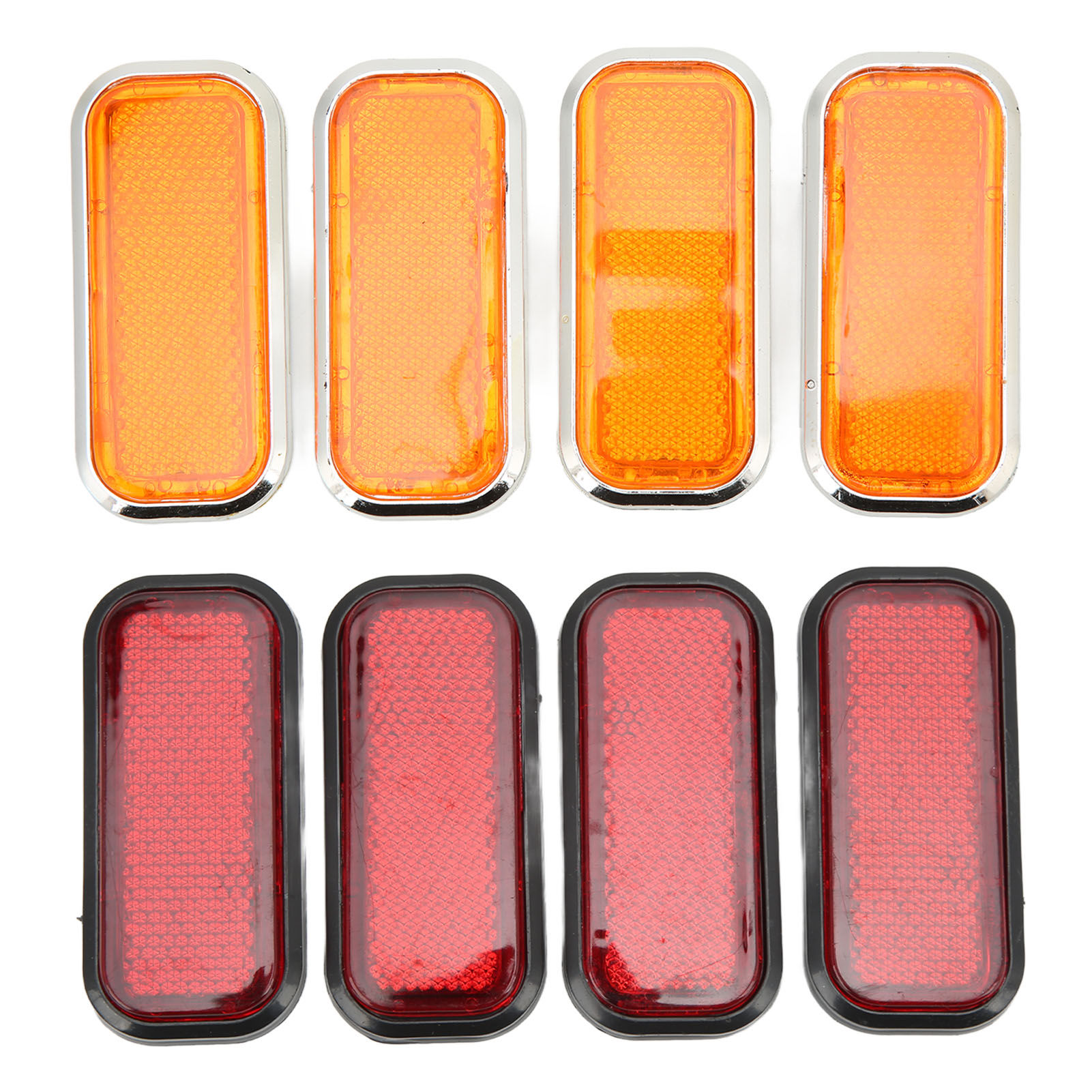4pcs Universal Motorcycle Motorbike Rectangular Reflector Safety ABS Reflective