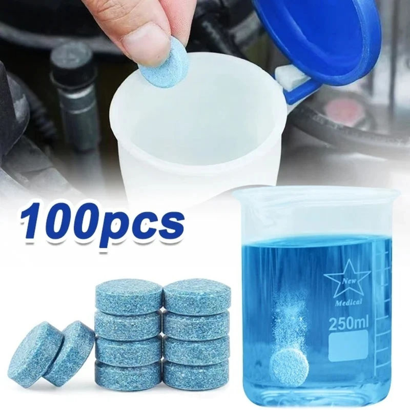 Car Windshield Glass Concentrated Washer Tablets Car Effervescent Washer Fluid W