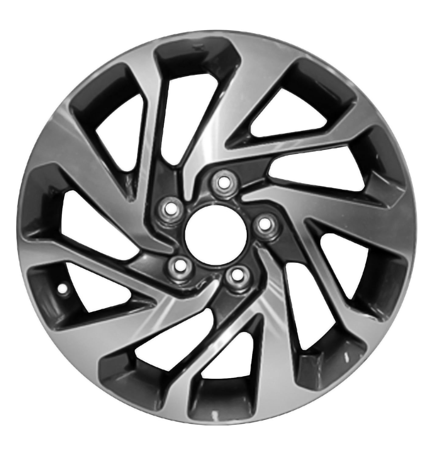 Remanufactured Machined Dark Charcoal Metallic Aluminum Wheel 16 x 7 42700..