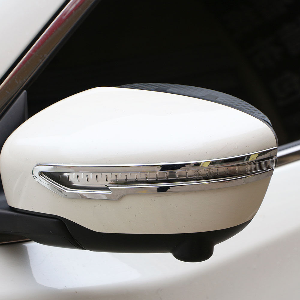 2Pcs Car Rearview Mirror Anti-Scratch Strip Sticker for Nissan X-Trail Xtrail T3