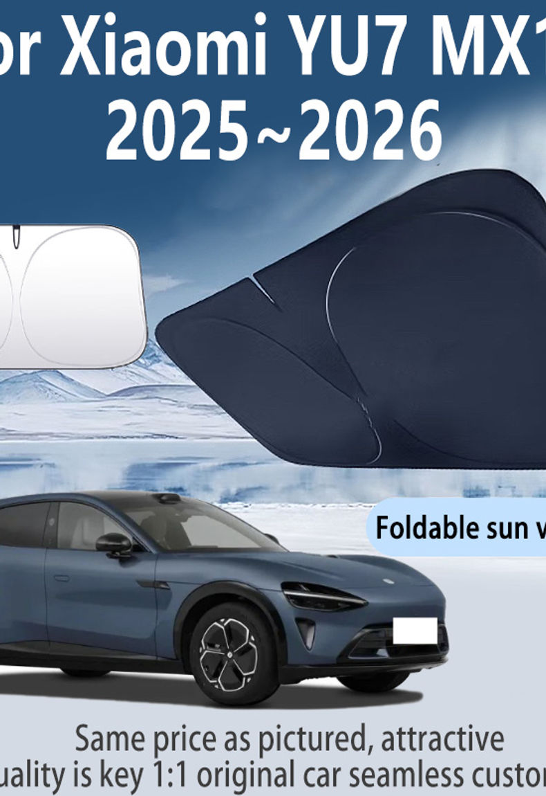 For Xiaomi YU7 MX11 2025~2026 Car Front Windshield Sunshade Fold Shade UV Shade