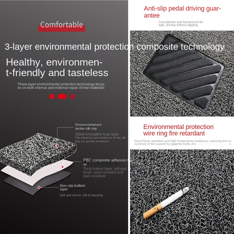 Thumbnail: Can freely cut car coil foot pads, universal foot pads for all brands, suitable