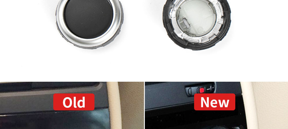 Car Air Conditioning Switch Climate Control AC Volume Audio-Tune Knob Cover Ring