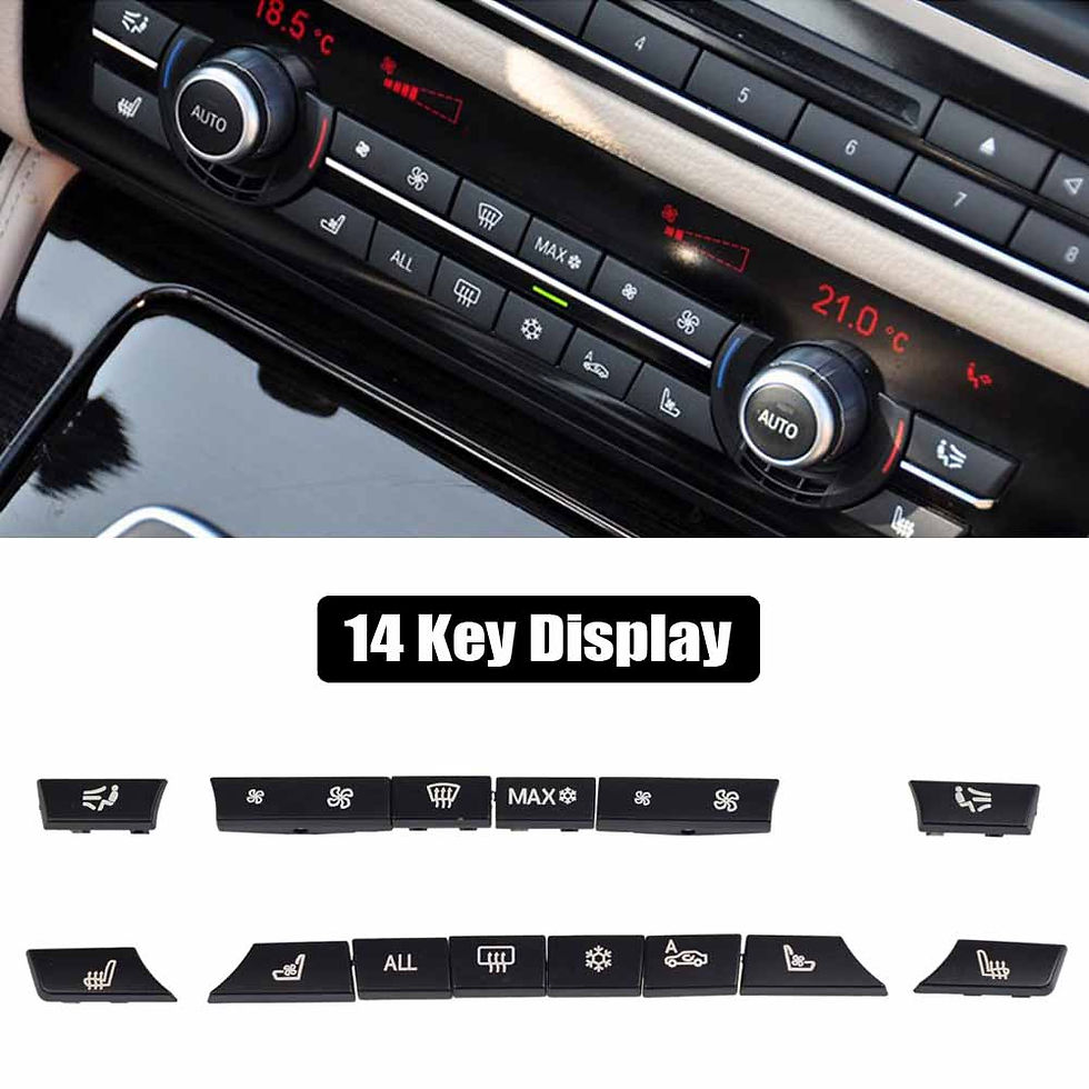 Thumbnail: A/C Heater Climate Air Conditioning Control Panel Fan Speed Button Cover for BMW