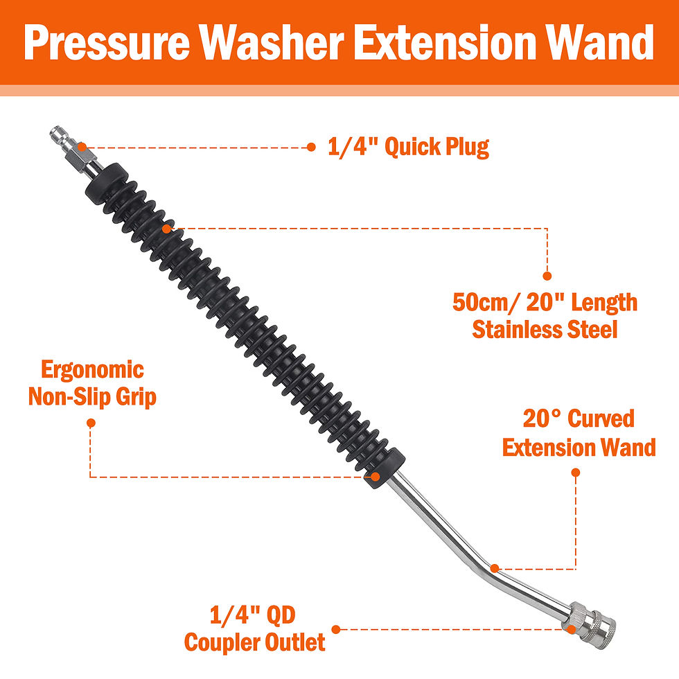 Thumbnail: Car Pressure Washer Extension Wand Power Washer Wand Extension for Car Wash Stai