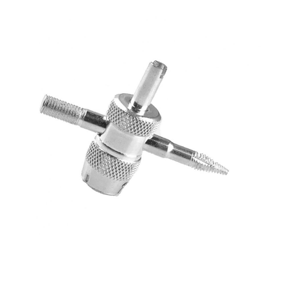Thumbnail: 4 Way Metal Car Truck Tire Screwdriver Valve Stem Core Remover Motorcycles Bicyc
