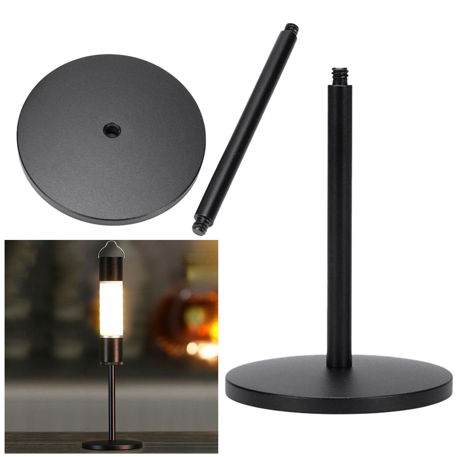 Camping Light Holder Aluminum Alloy Portable Desktop Lamp Stand Camping Lights S