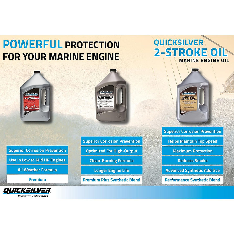 Thumbnail: Quicksilver Premium Plus 2-Stroke Synthetic Blend Marine Oil - 1 Gallon