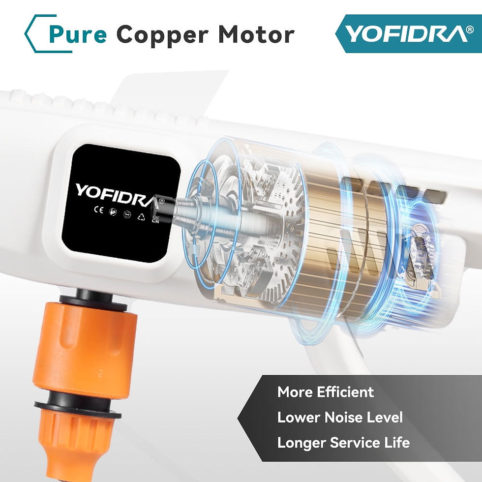 Thumbnail: Yofidra 1450PSI Cordless Pressure Washer, 550W Portable Power Washer with 6..