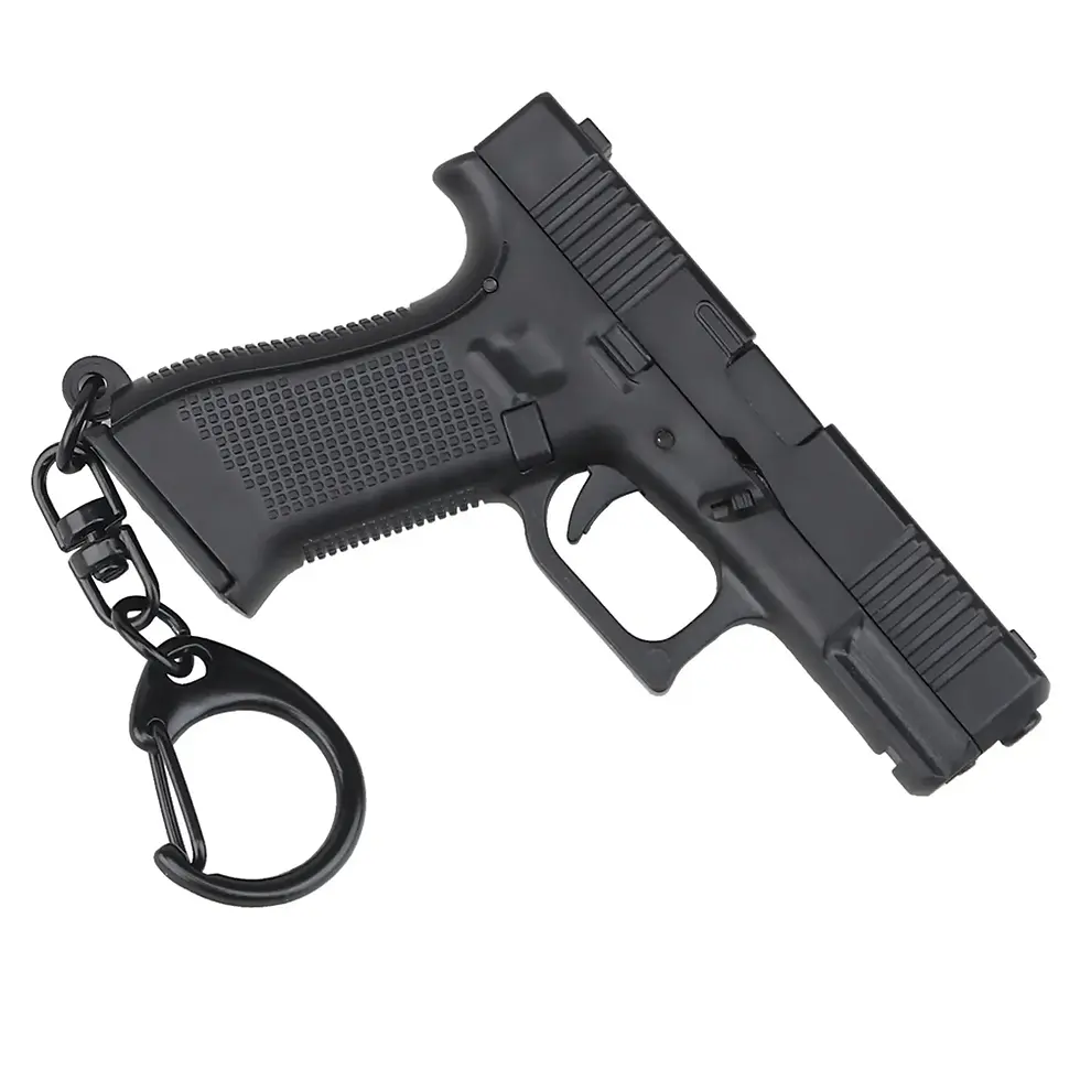 Thumbnail: Tactical Pistol Shape Men's Keychain Mini Portable Decorations Detachable G45 Ke