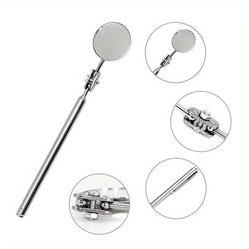 Thumbnail: Automotive Maintenance Inspection Mirror Universal Sturdy Folding Telescopic Ref