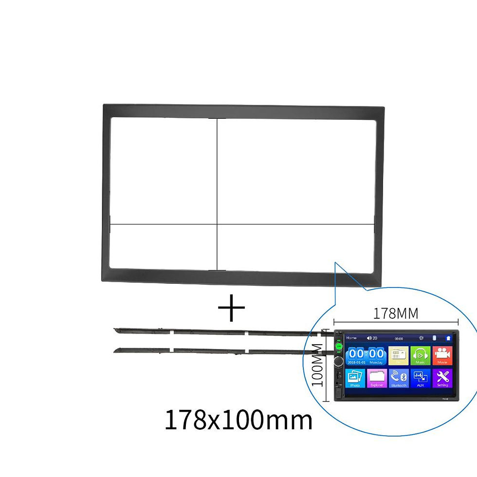 Thumbnail: 2 Din Radio Fascia for Citroen C2 C3 Jumpy Peugeot 207 307 Expert Fiat Scudo Ren