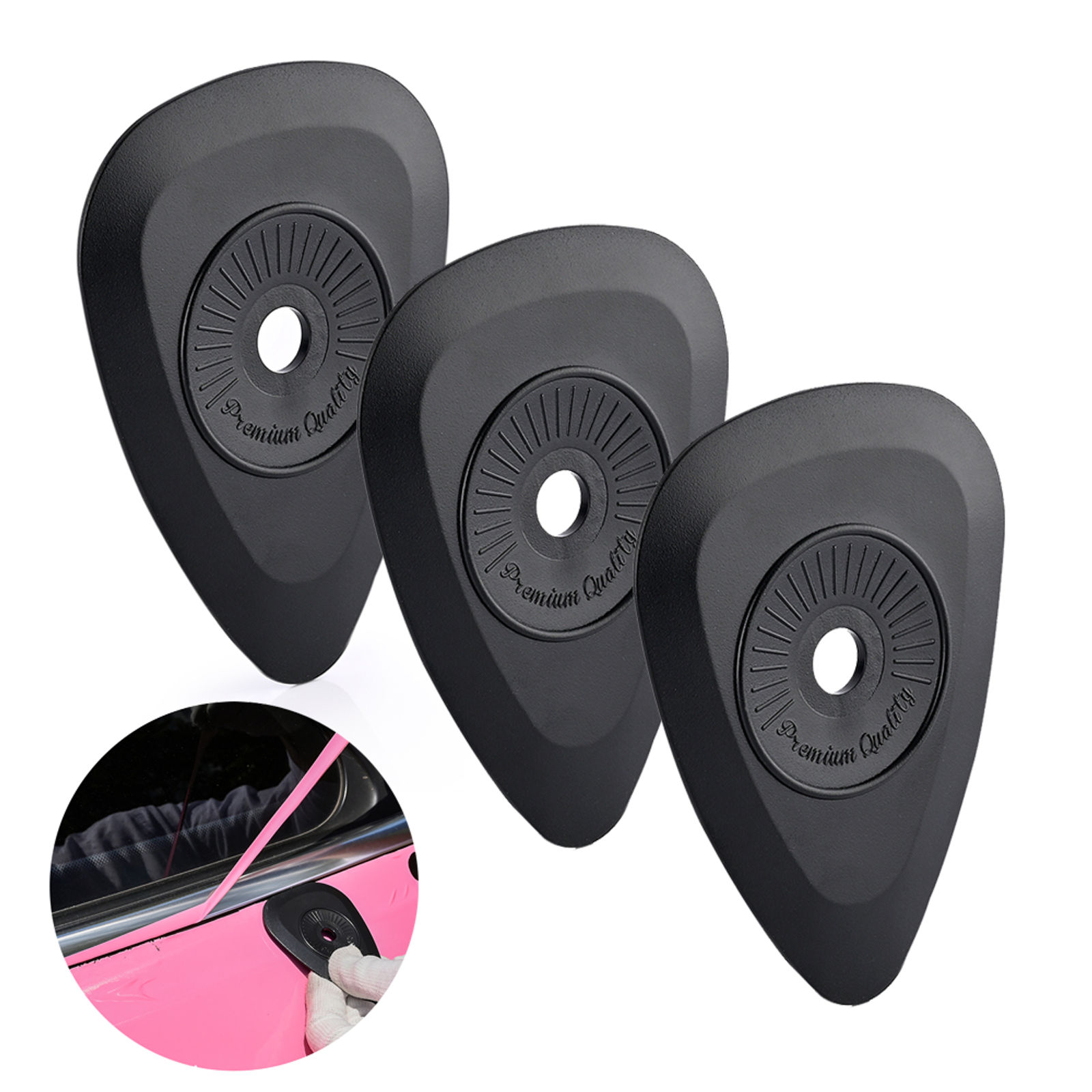 FOSHIO 3/5pcs Car Wrapping Vinyl Application Tool Window Foil Film Tinting Edge