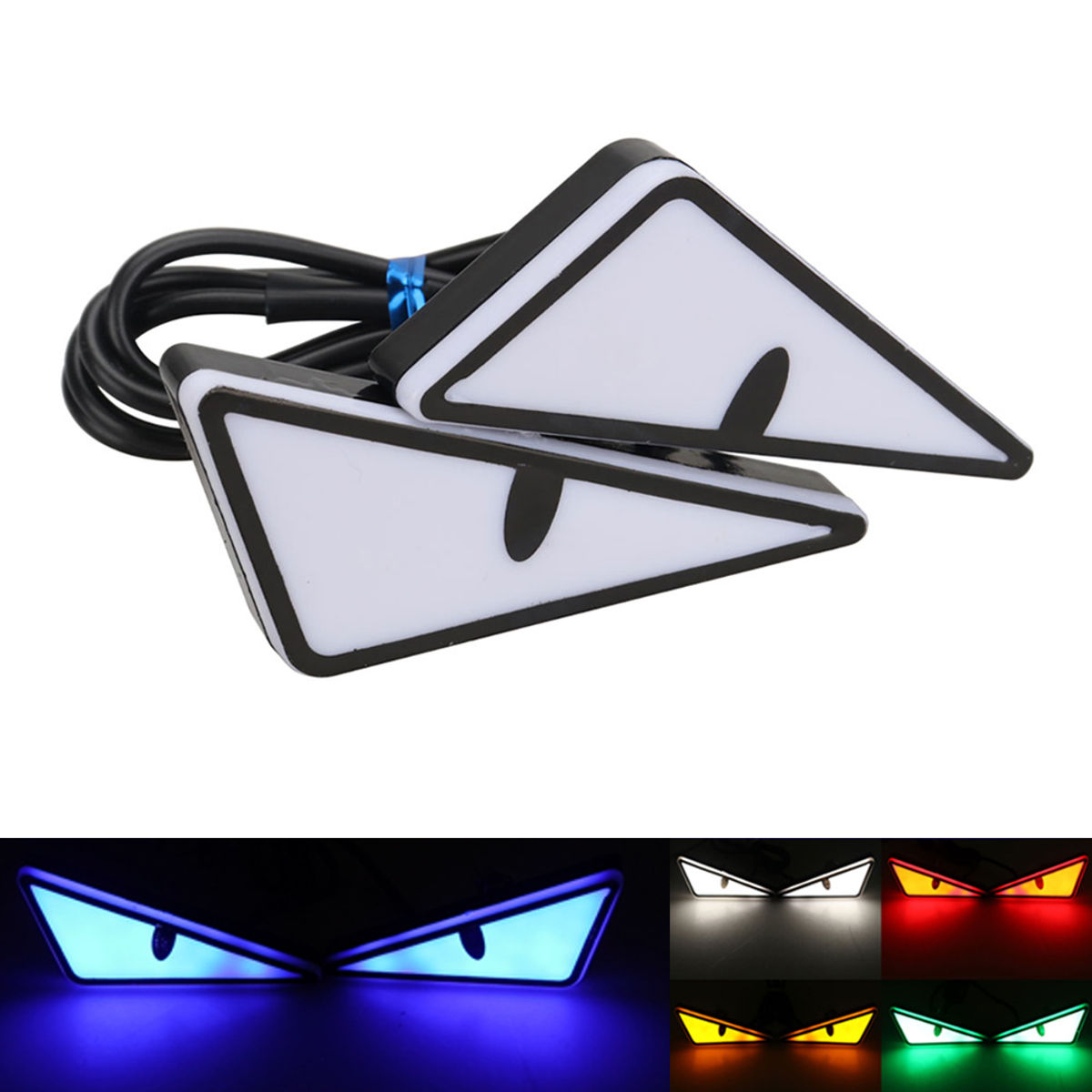 Universal Car LED Devil Eyes Light Demon Eyes Headlight Motorcycle Mini Turn Sig