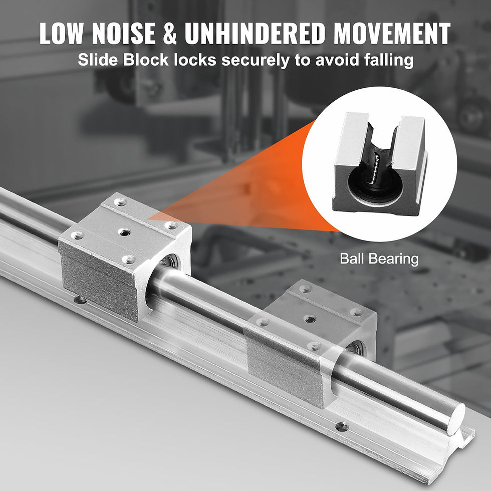 Thumbnail: SKYSHALO Linear Track Kit, SBR12 1000mm, Includes 2 Units of 39.4 in SBR12 ..