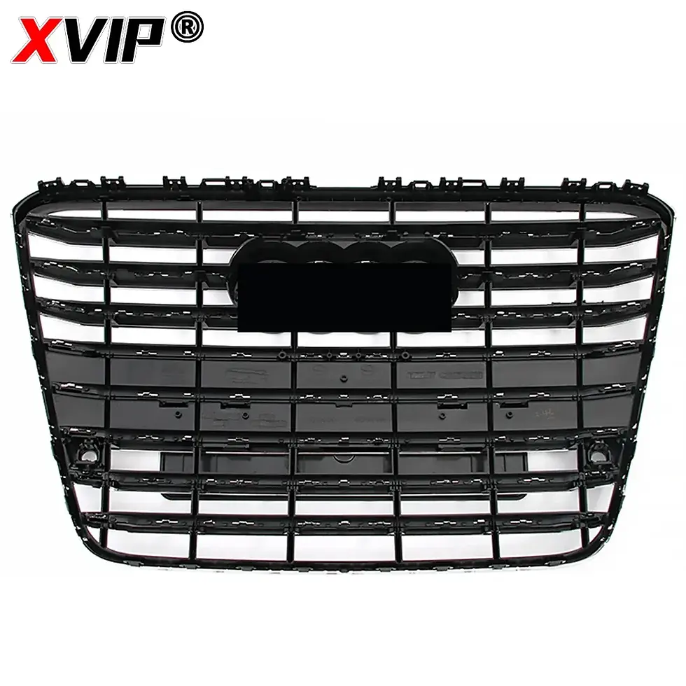 Thumbnail: For Audi A8 D4 2010-2014 High Quality ABS Chrome Black Front Bumper Grille 4H0 8