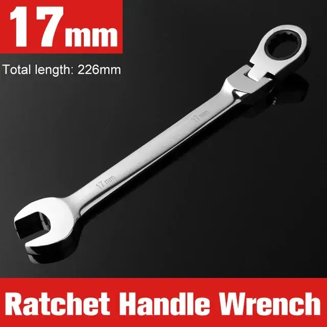 Thumbnail: NEW Flex-Head Ratcheting Combination Wrench Set SAE 1/4''-13/16'' Premium 72-Tee