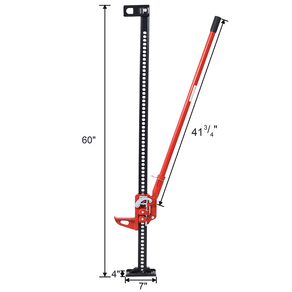 Thumbnail: Wildskeeper 7000 lb Farm Hi-Lift Jack, 60-Inch Multi-Purpose Utility Jack