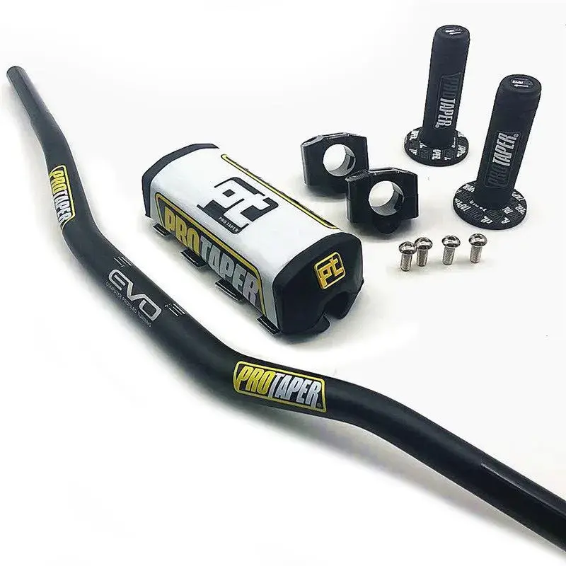 Thumbnail: Handlebar for PRO Taper Pack Bar 1-1/8" Handle Bar Pads Grips Pit Pro Racing