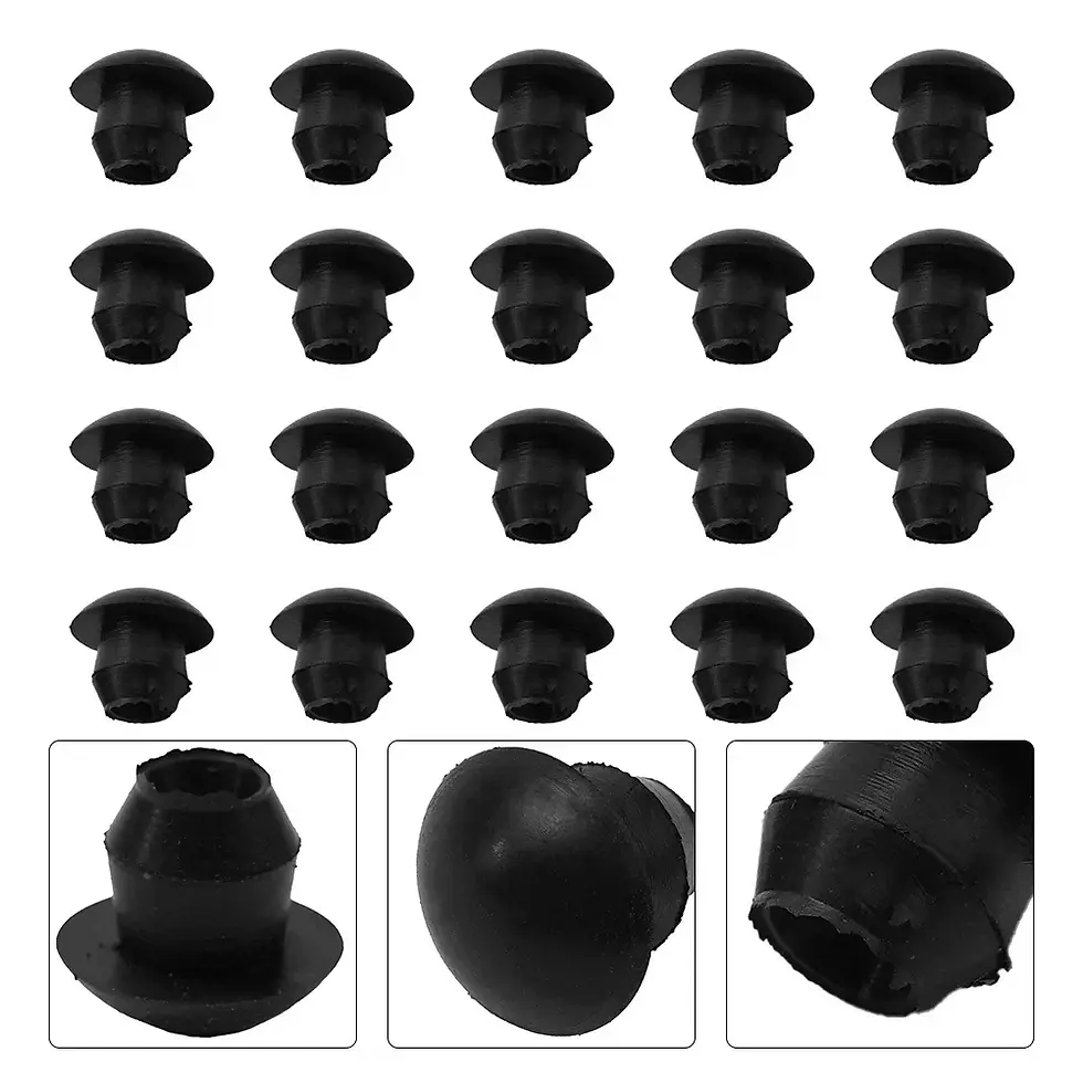 Thumbnail: 20pc Black Floor Jack Plugs Floor Jack Oil Filler Plugs Rubber Hydraulic Filler