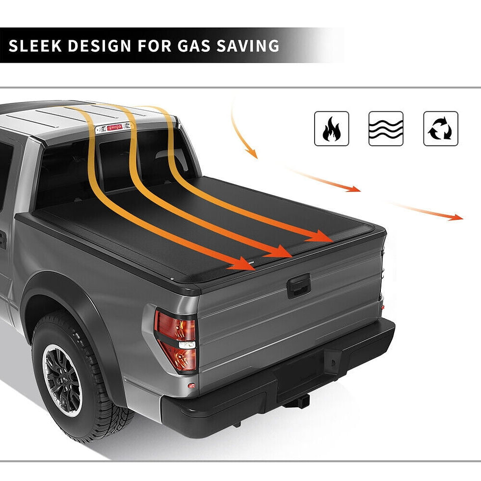 Thumbnail: RVNI 5.7ft Soft Tri-fold Truck Bed Tonneau Cover for 2009-2023 2024 Dodg