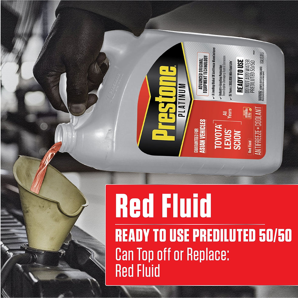 Thumbnail: Prestone Platinum Asian Red Antifreeze & Coolant Prediluted 50/50, use with..