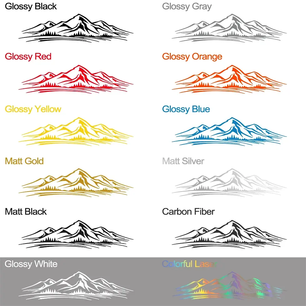 Thumbnail: Car Wild Mountain Style Sticker For Ford F150 Toyota Hilux Dodge RAM Isuzu Dmax