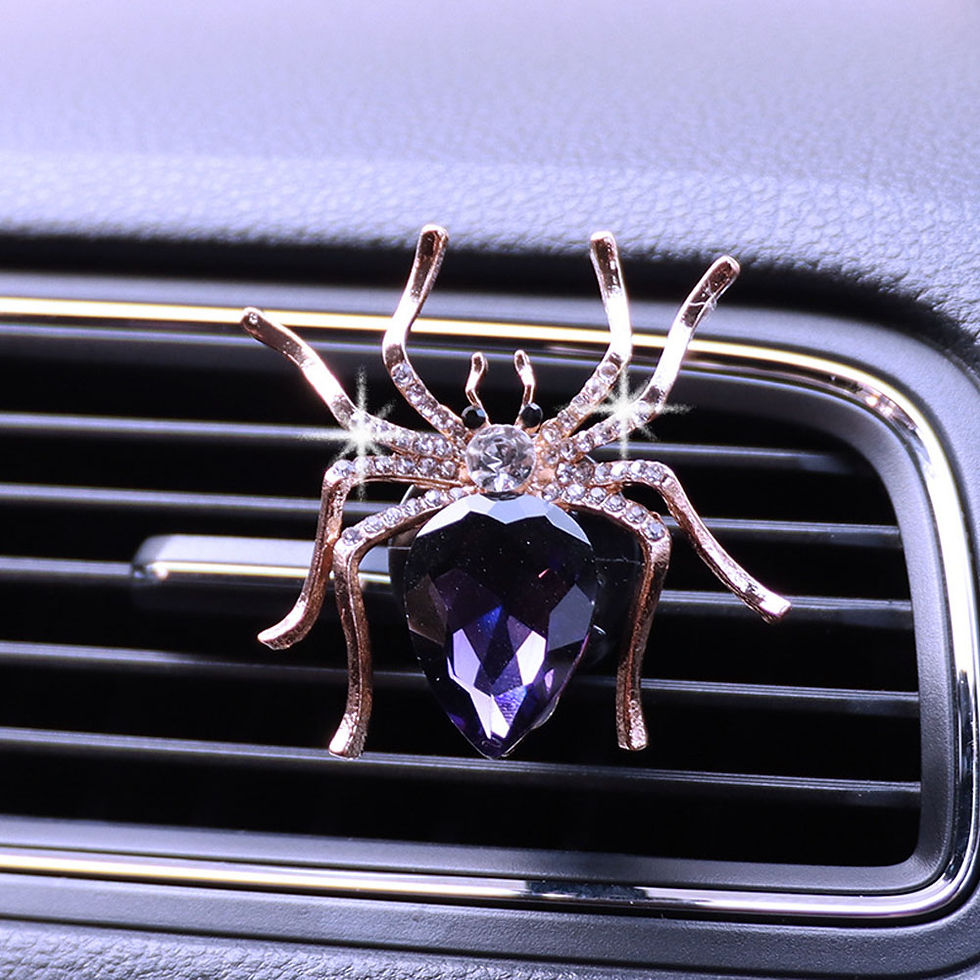 Thumbnail: Cute Car Air Outlet Freshener Shiny Diamond Spider Car Perfume Decoration Clips
