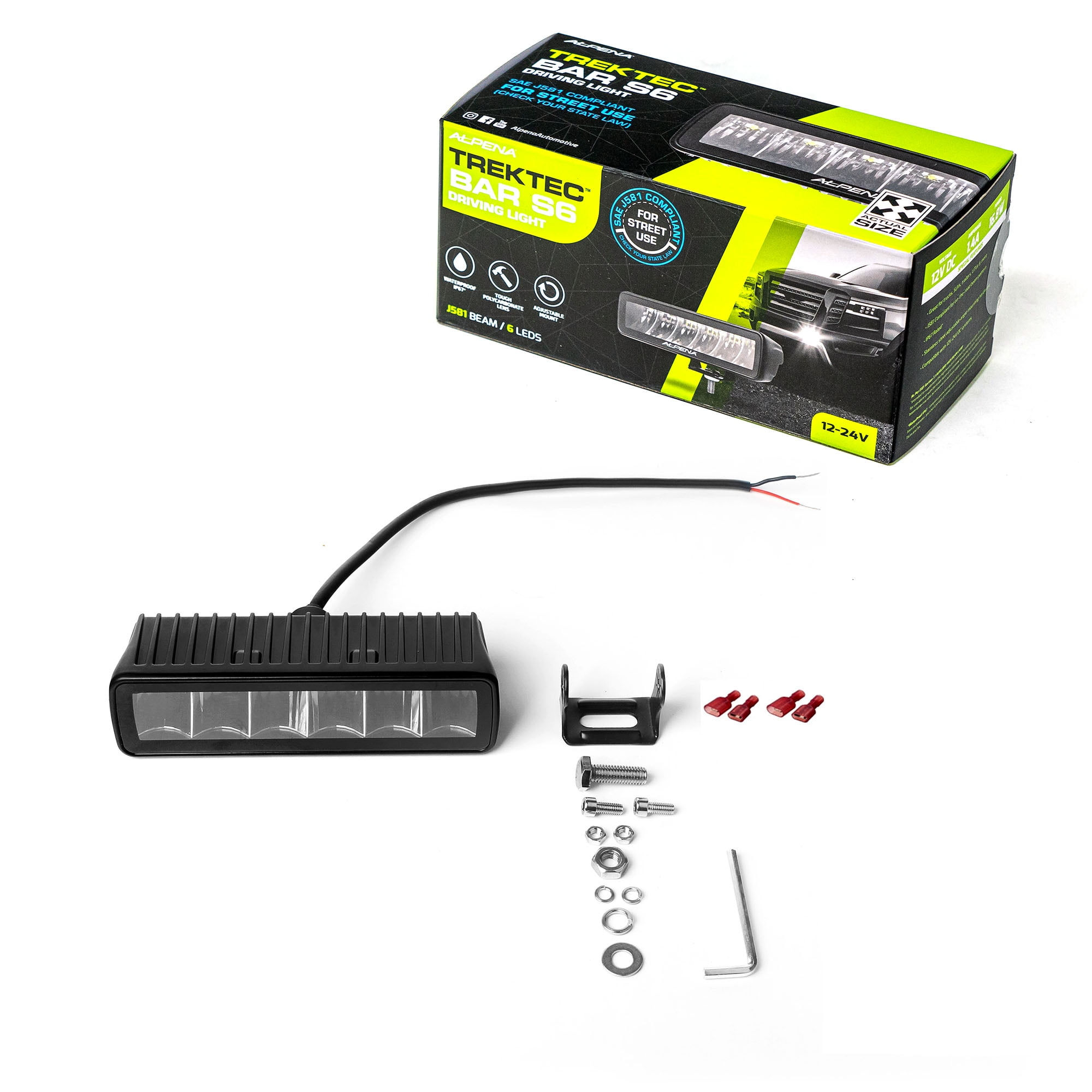 Alpena TrekTec LED Light Bar S6, 12V, Model 71073, Fit Type - Universal for..