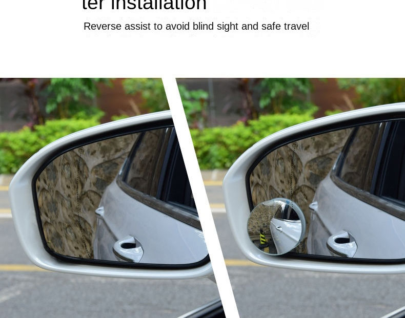 Thumbnail: SEAMETAL 2PCS Upgrade Car Rearview Mirror Wide-angle Blind Spot Car Auxiliary Re