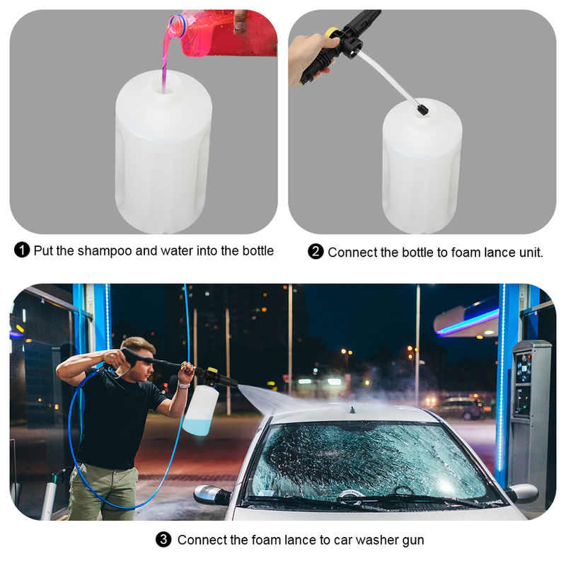 Thumbnail: 1L High Pressure Washer Adjustable Sprayer Nozzle Snow foam lance Car Soap Foam