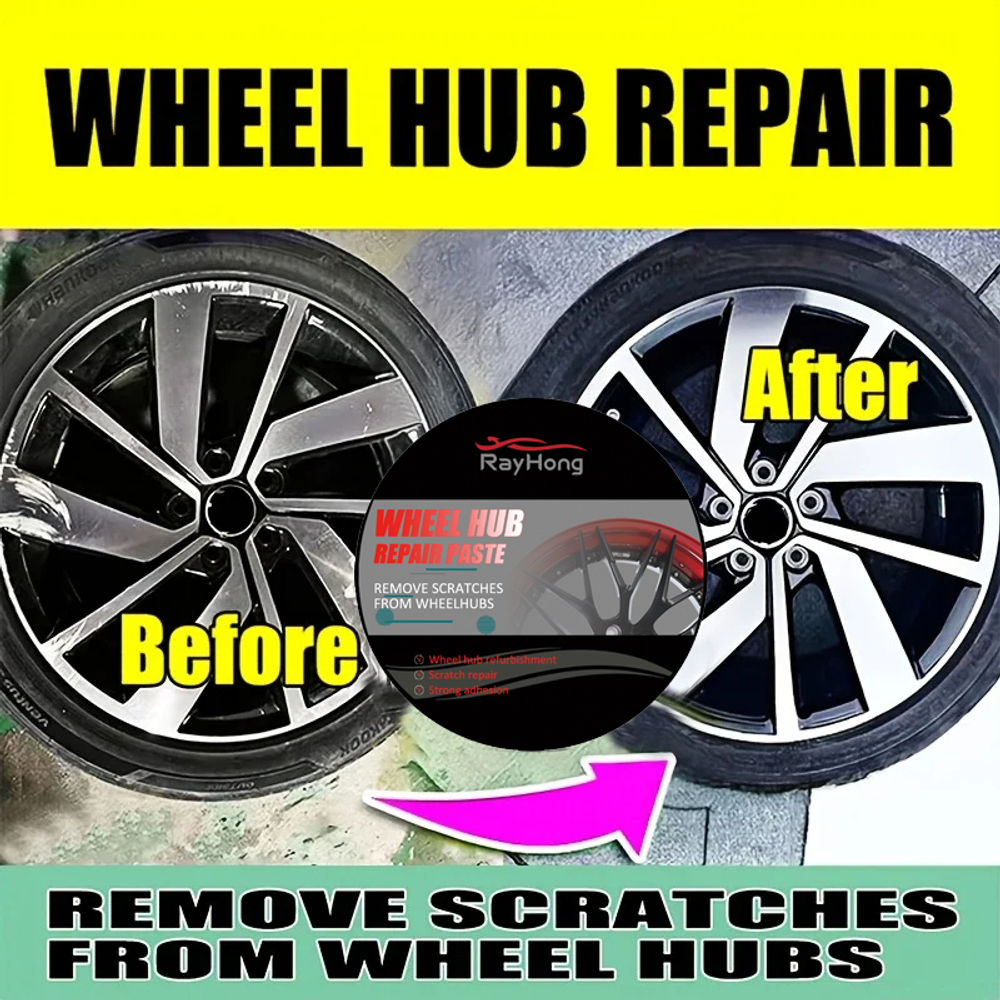 Wheel hub repair kit removes scratches and wear, restores fade, general car main