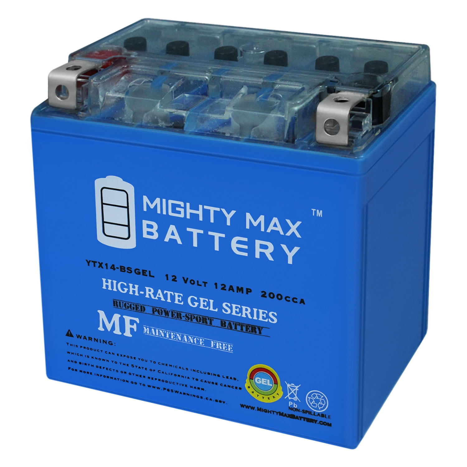 YTX14-BS GEL Battery Replacement for Honda Pioneer 700 2017-2018