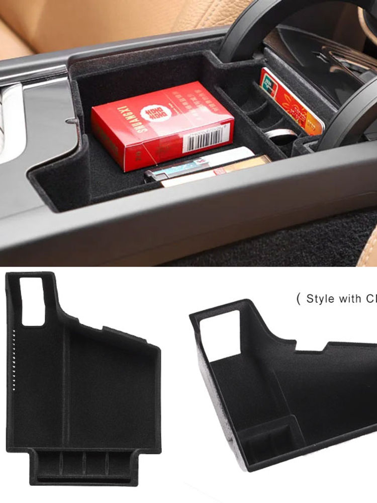 For Volvo XC90 XC60 S90 V90 S60 V60 Armrest Box Storage box flocked ABS car acce