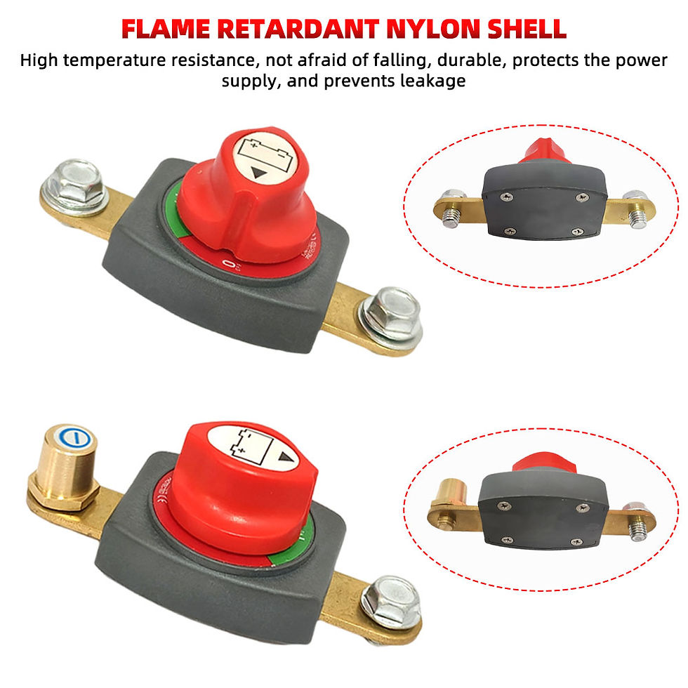 Thumbnail: New Battery Disconnect Switch 12-48V - Power Cut Master Isolator For Cars, Rvs &