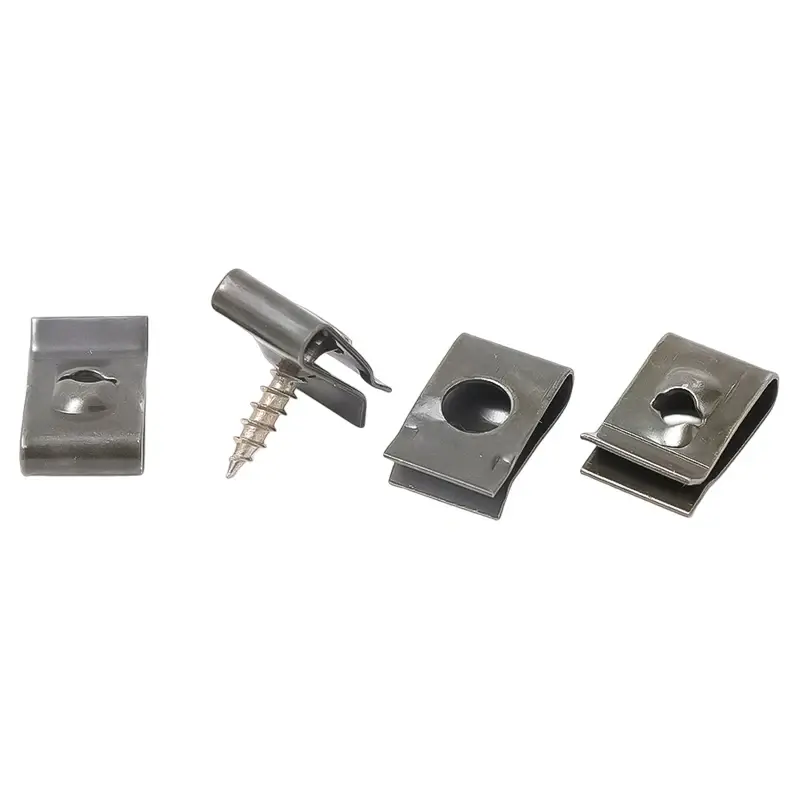 Thumbnail: Self Tapping Screws Metal Fastener Clip for Car Motorcycle U-Type Clip with Scre