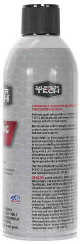 Super Tech Starting Fluid Clear 50% Ether, 10.7 oz., Single (1