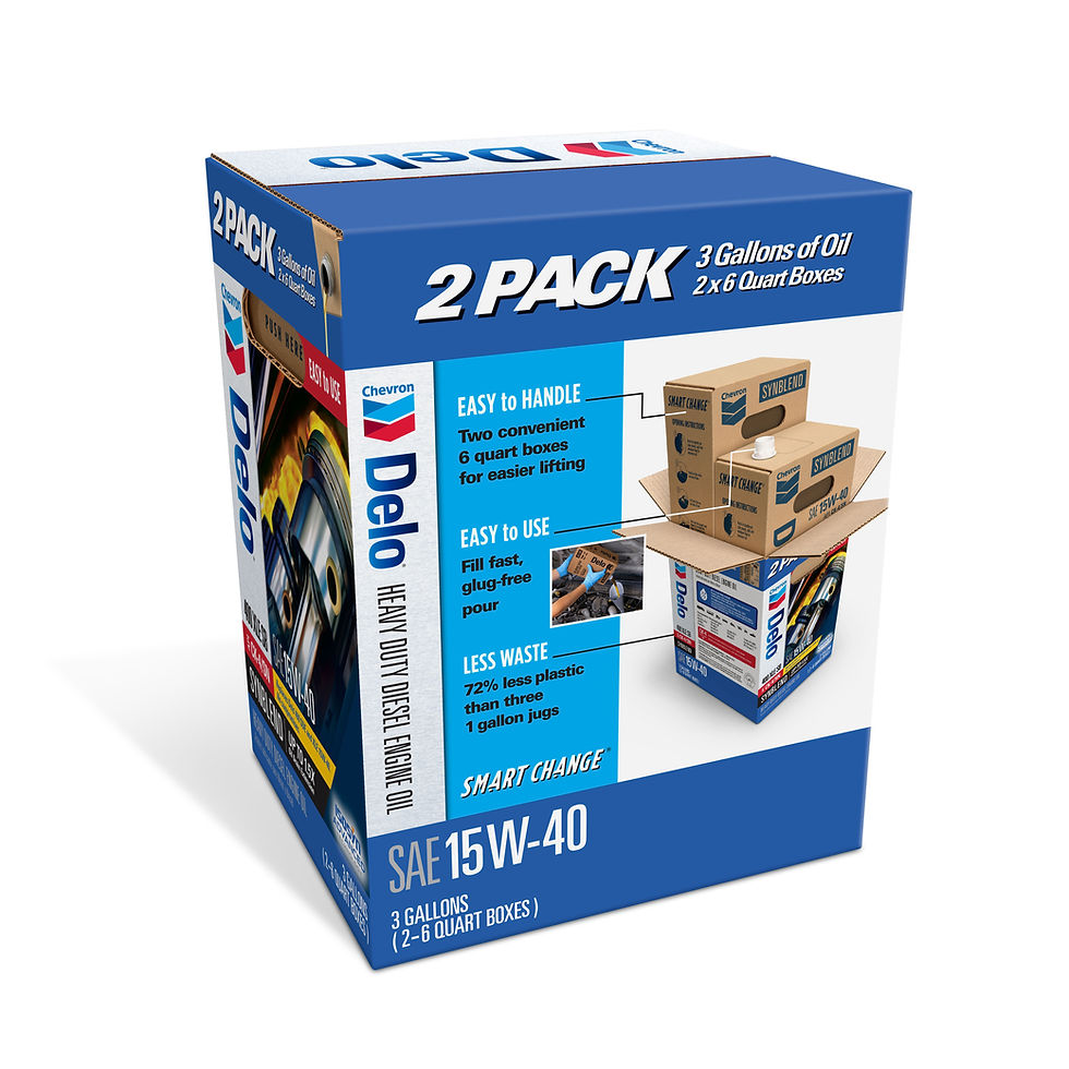 Thumbnail: DELO XLE SB Synthetic Blend Diesel Motor Oil SAE 15W-40 3 Gallon Smart Chan..