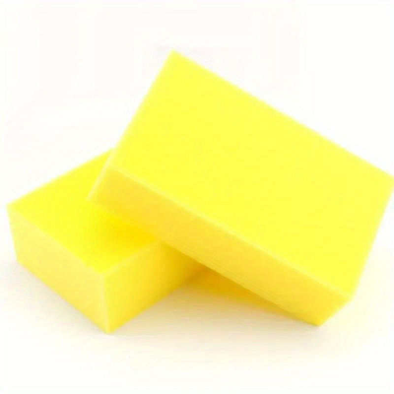 2 Pcs Yellow Cellulose Car Wash Sponge - Square Shape, Extra Soft & Large Size,