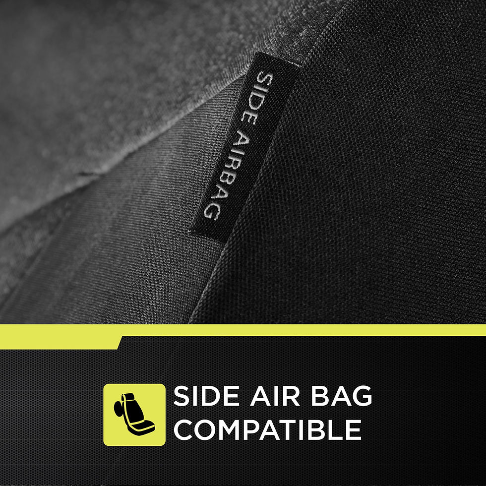 Thumbnail: Auto Drive 3 Piece Wetsuit Seat Covers Black and Gray, Universal Fit, SC534..