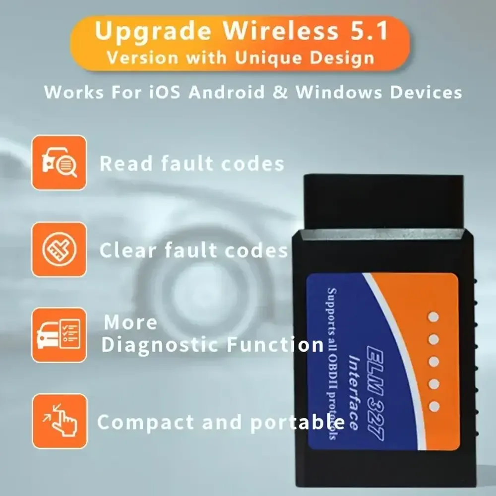 Wireless Obd-Bt Mini Scan Tool - Automotive Diagnostic & Trouble Code Reader Wit