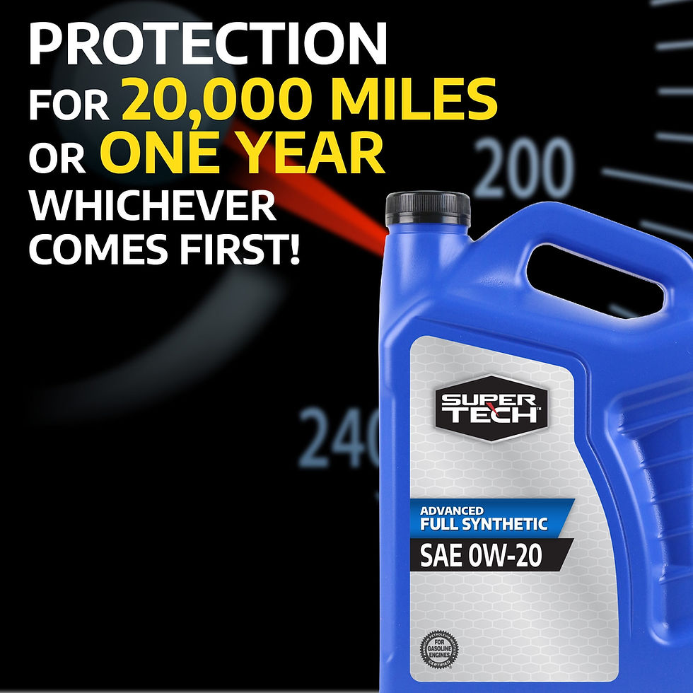 Thumbnail: Super Tech Advanced Full Synthetic Motor Oil SAE 0W-20  5 Quarts