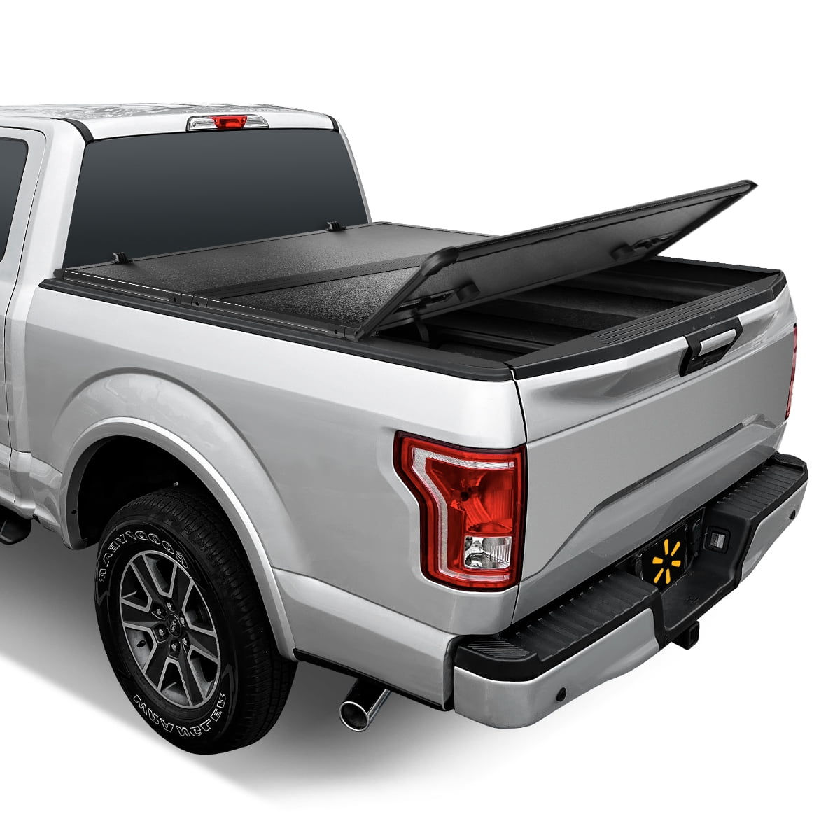 Auto Drive Hard Tri Fold Truck Bed Tonneau Cover Fits 15-24 Ford F-150 Mode..