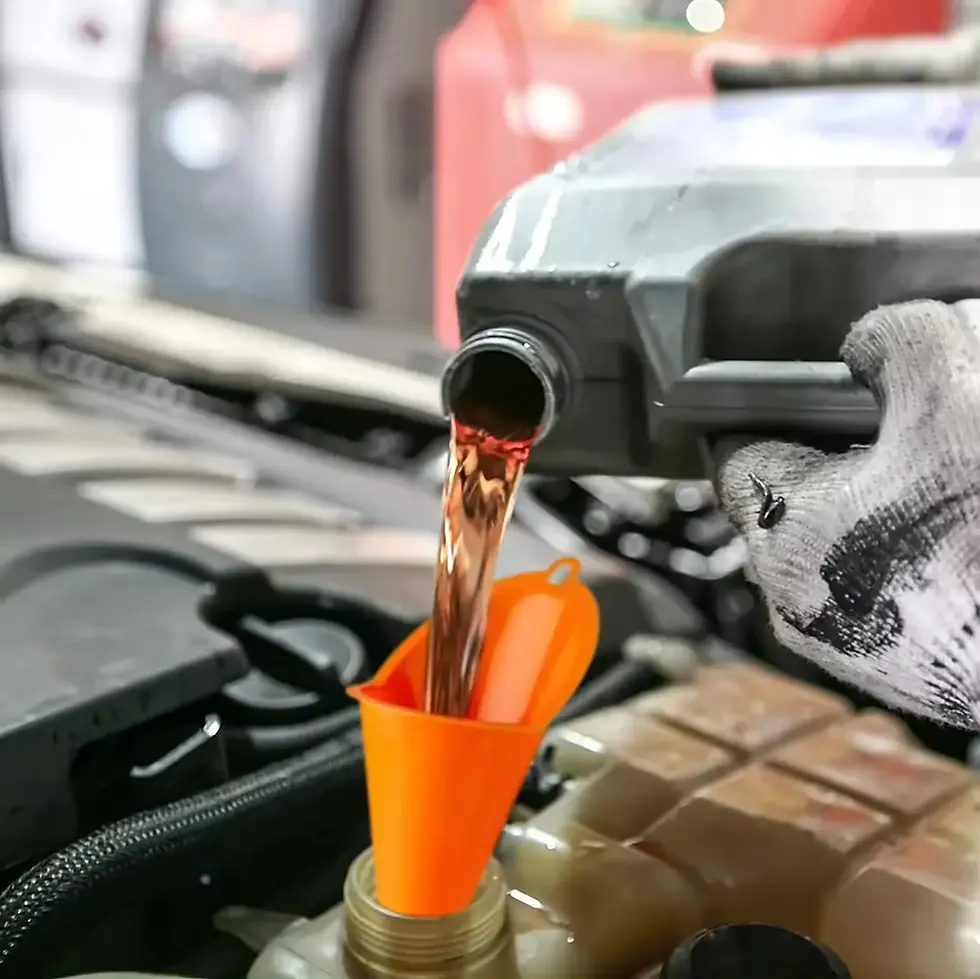 Thumbnail: Car Long Mouth Oil Funnel Anti-splash Gasoline Oil Fuel Filling Tools Engine Fun