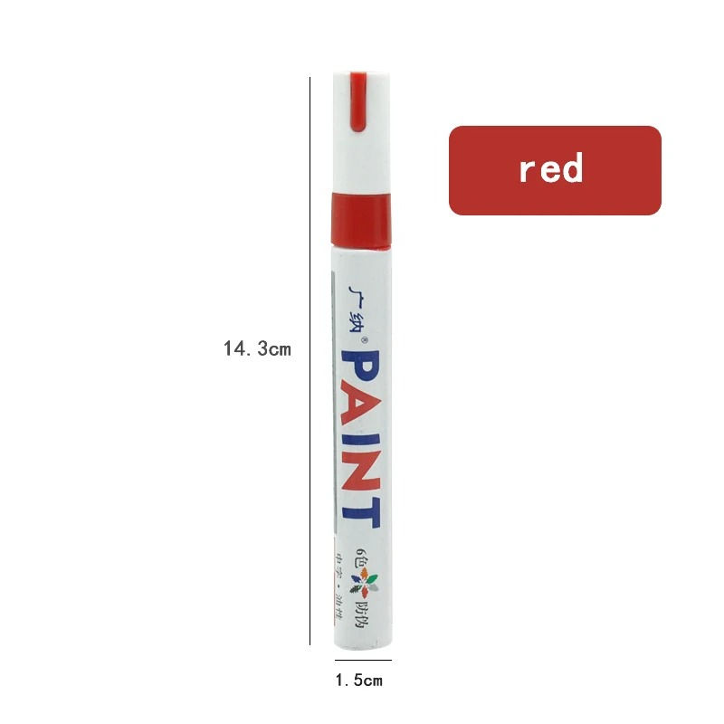 Thumbnail: White Waterproof Cars Wheel Tire Oily Mark Pen Auto Rubber Tyre Paint Pen Cd Met