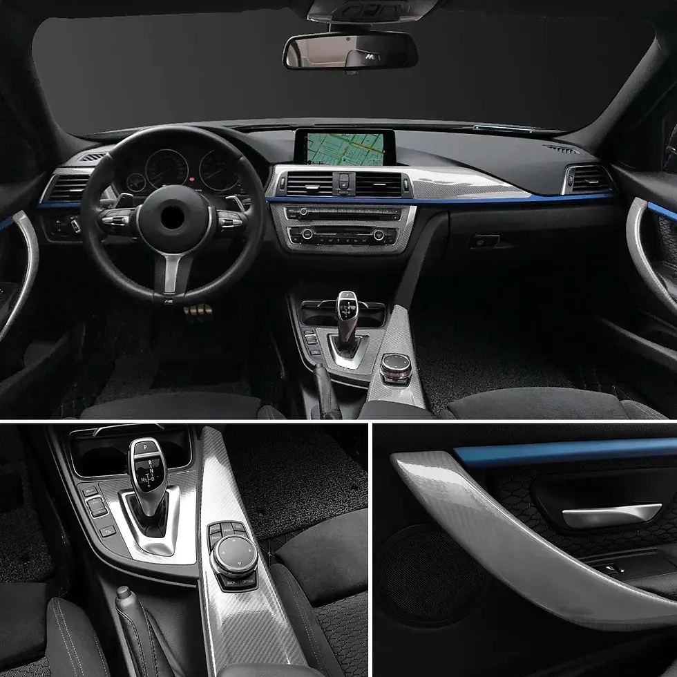 Thumbnail: 50*200cm 5D High Glossy Carbon Fiber Vinyl Wrap Covering Film DIY Car Motorcyle