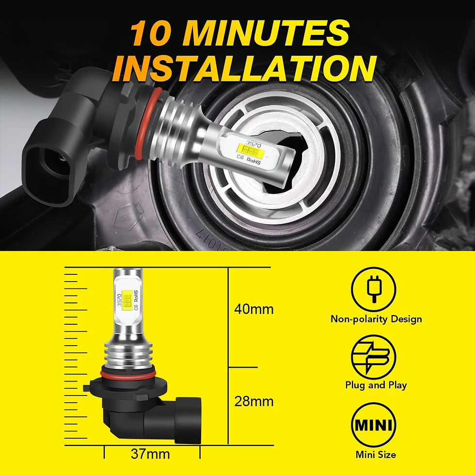 Thumbnail: For Honda Civic 2004-2013 2014 2015 Sedan LED Headlight Kit High Low Beam B..