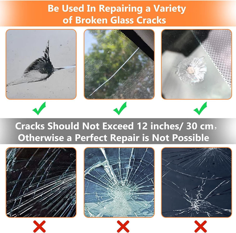 Thumbnail: Windshield Crack Repair Kit, Windshield Repair Kit for Chips and Cracks, Gl..