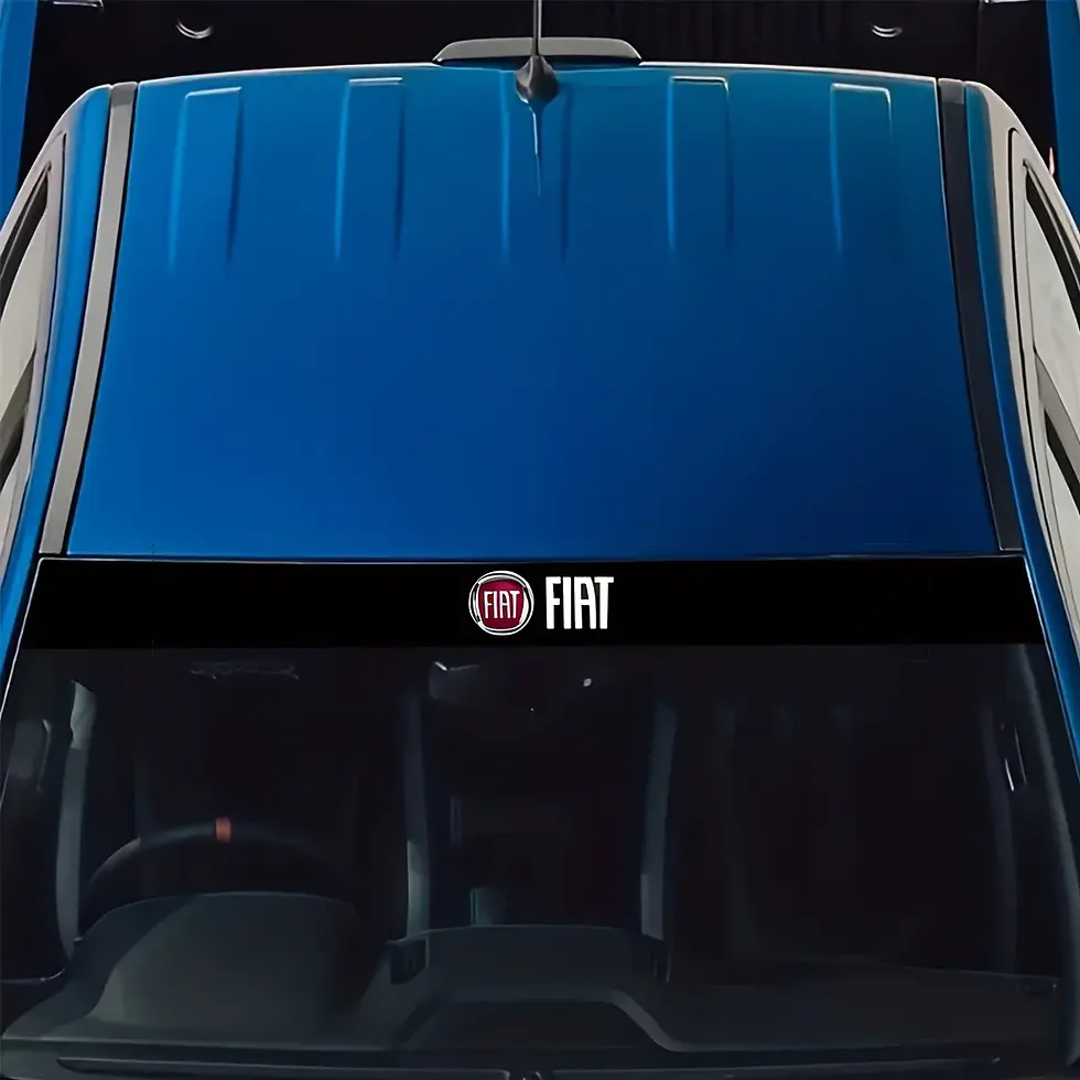 Thumbnail: Car shade sticker 3D personalized sticker for front windshield For Fiat 124 125