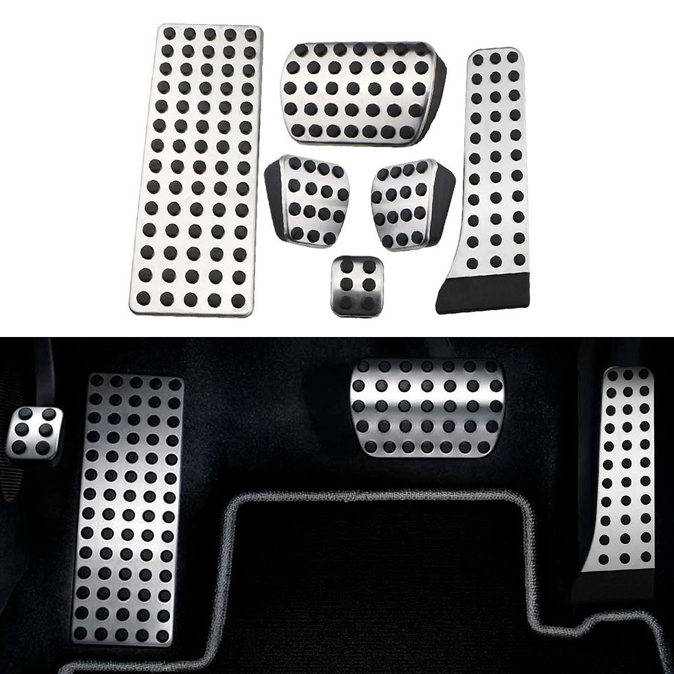 Thumbnail: Rubber and Stainless Steel Fuel Car Brake Pedal For Mercedes Benz C E GLC GLE GL